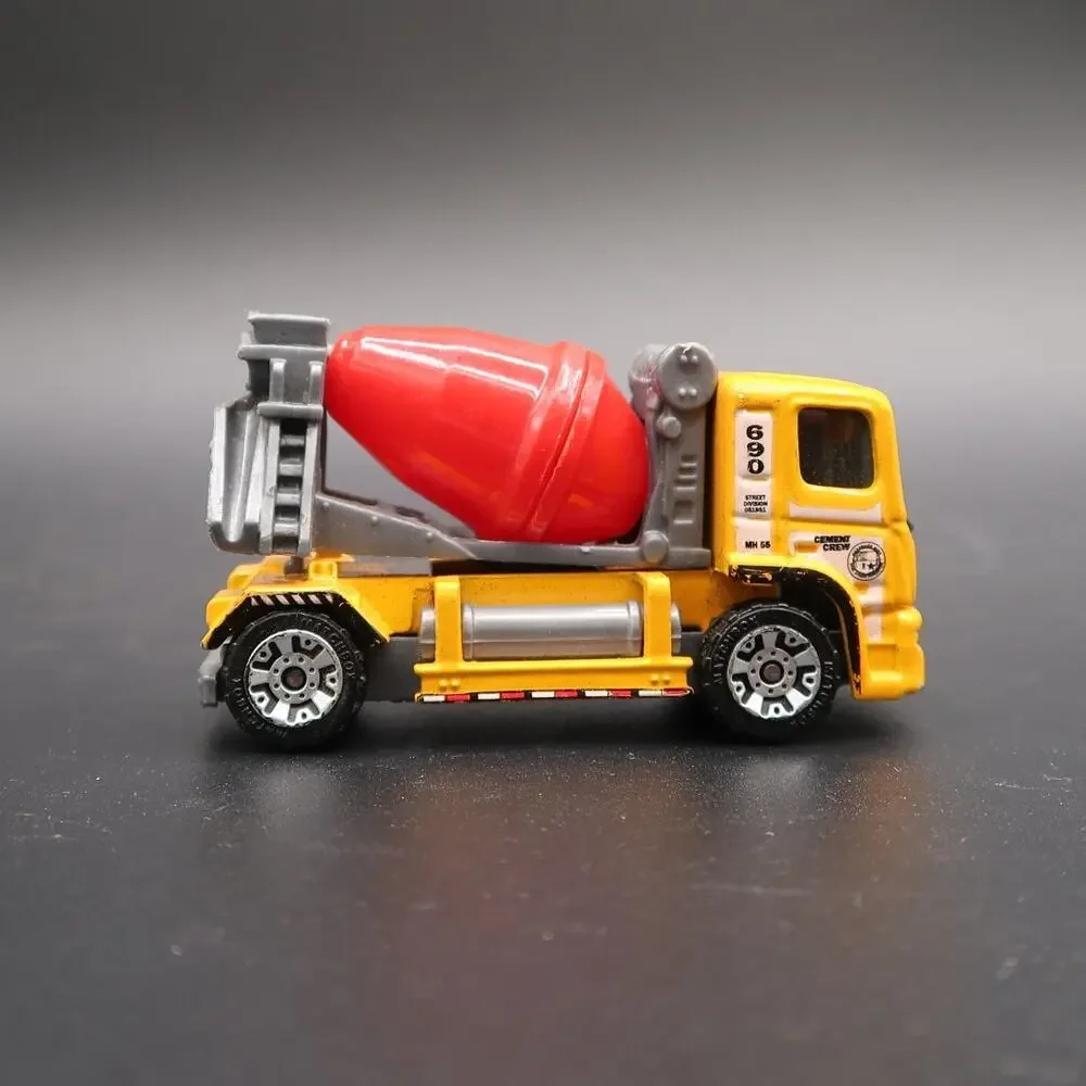 Matchbox Cement Mixer Diecast Car Set of 3 2000 2006 1:64 Scale Vtg Red Yellow